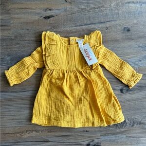 Cat and Jack Yellow Dress with Bloomers NWT